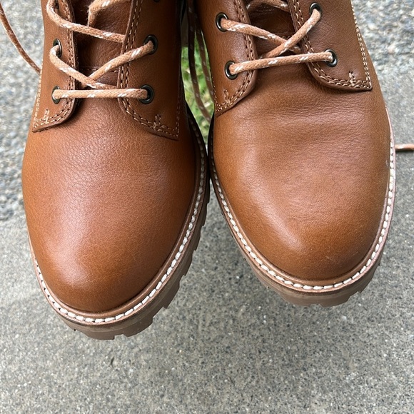 MADEWELL The Clair Lace-Up Boot in Leather Size 6 - Picture 8 of 15